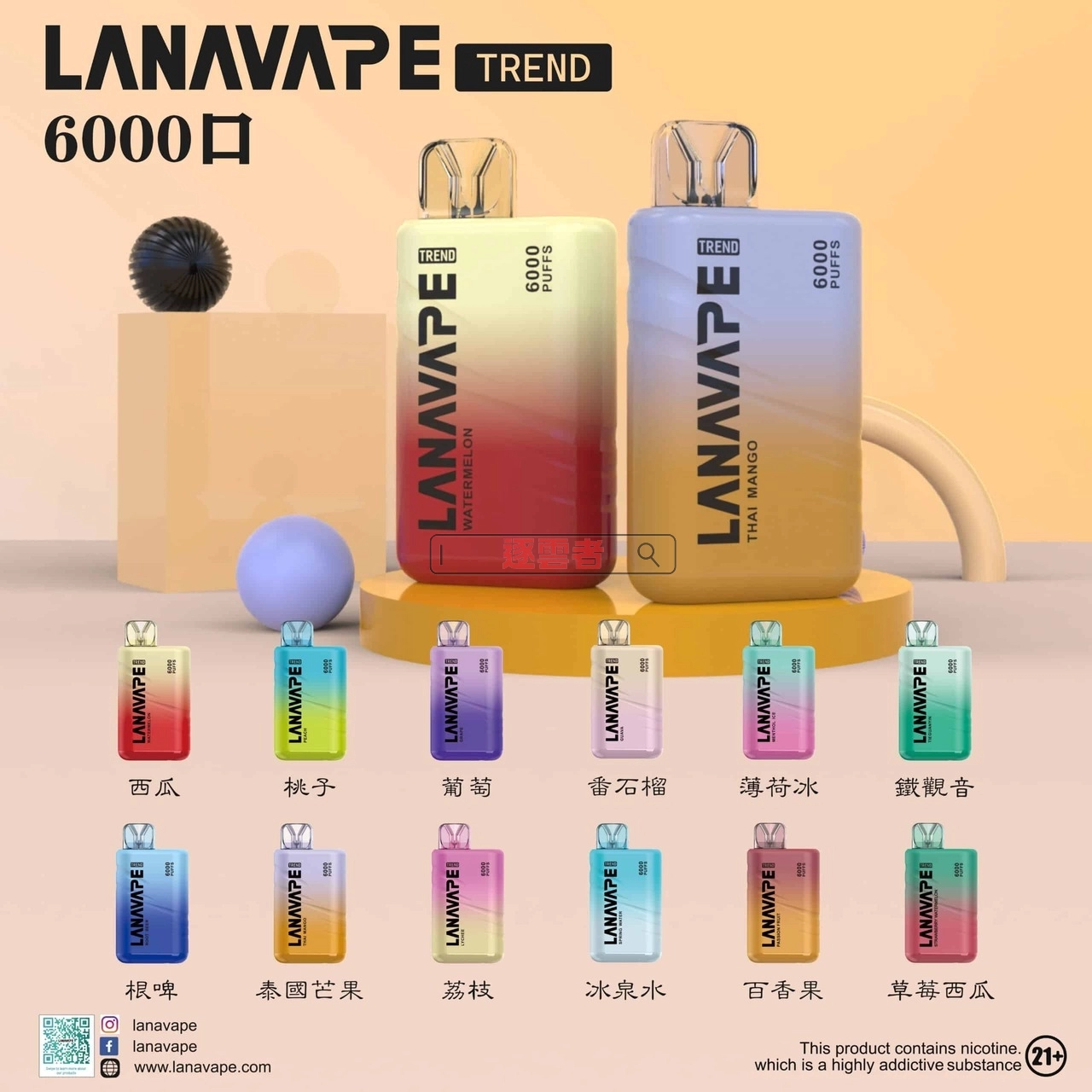 LANA 6000 口味匯總清單